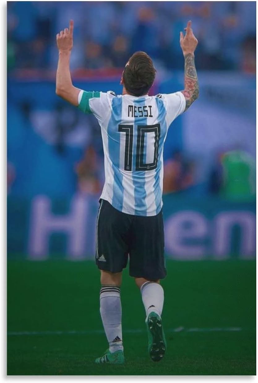 Amazon.co.jp: Lionel Messiリオネル・メッシ サッカー選手4ポスター 絵画 ポスター 印刷 ウォールアート リビング ...