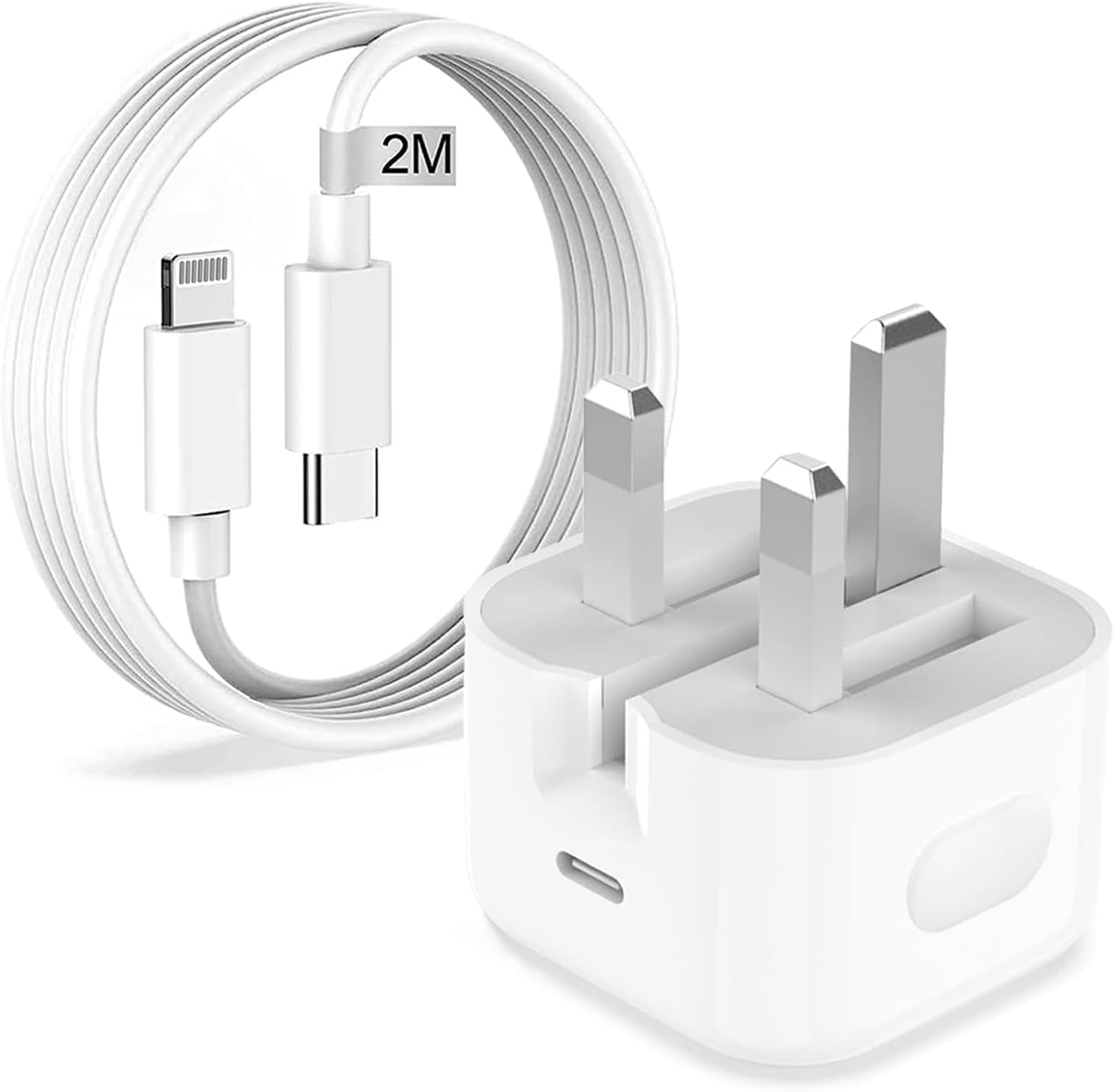 iPhone 20W USB C Fast Charger With 2M Cable [Apple MFi Certified] Apple Charger PD 20W USB-C Quick Charger Plug and 6.6FT Type C Charging Cable for iPhone 14/14 Plus/14 Pro/14 Pro Max/13/12/11/X/XS/SE