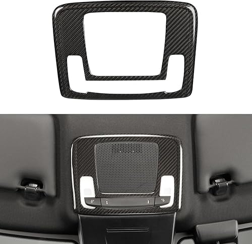 JSWAN Cubierta de fibra de carbono para luz de lectura de automóvil, ajuste para 11 generación Civic Type r FL5 (2023) Typer cubierta de lámpara de