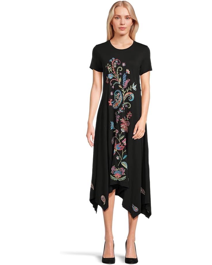 Johnny Was Handkerchief Hem Knit Dress - Karime - Main View