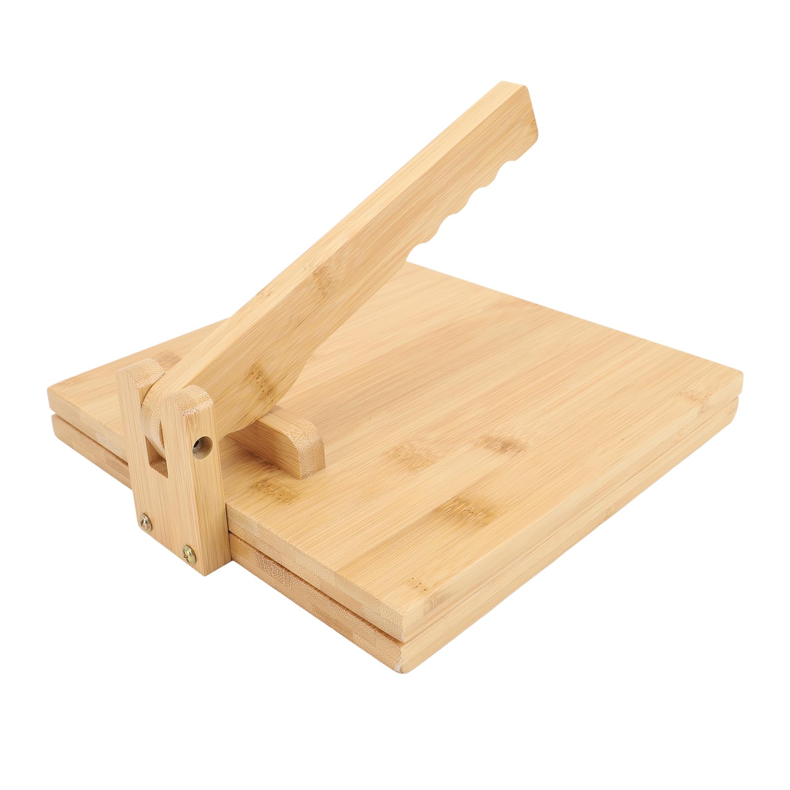 Prensa de Tortillas de Madera, Máquina Manual de Prensa de Masa con Rodillo y 50 Hojas de Pergamino para Cocina Casera, Tortilla Uniforme, de Masa para Pizza, Pan Plano y Naan