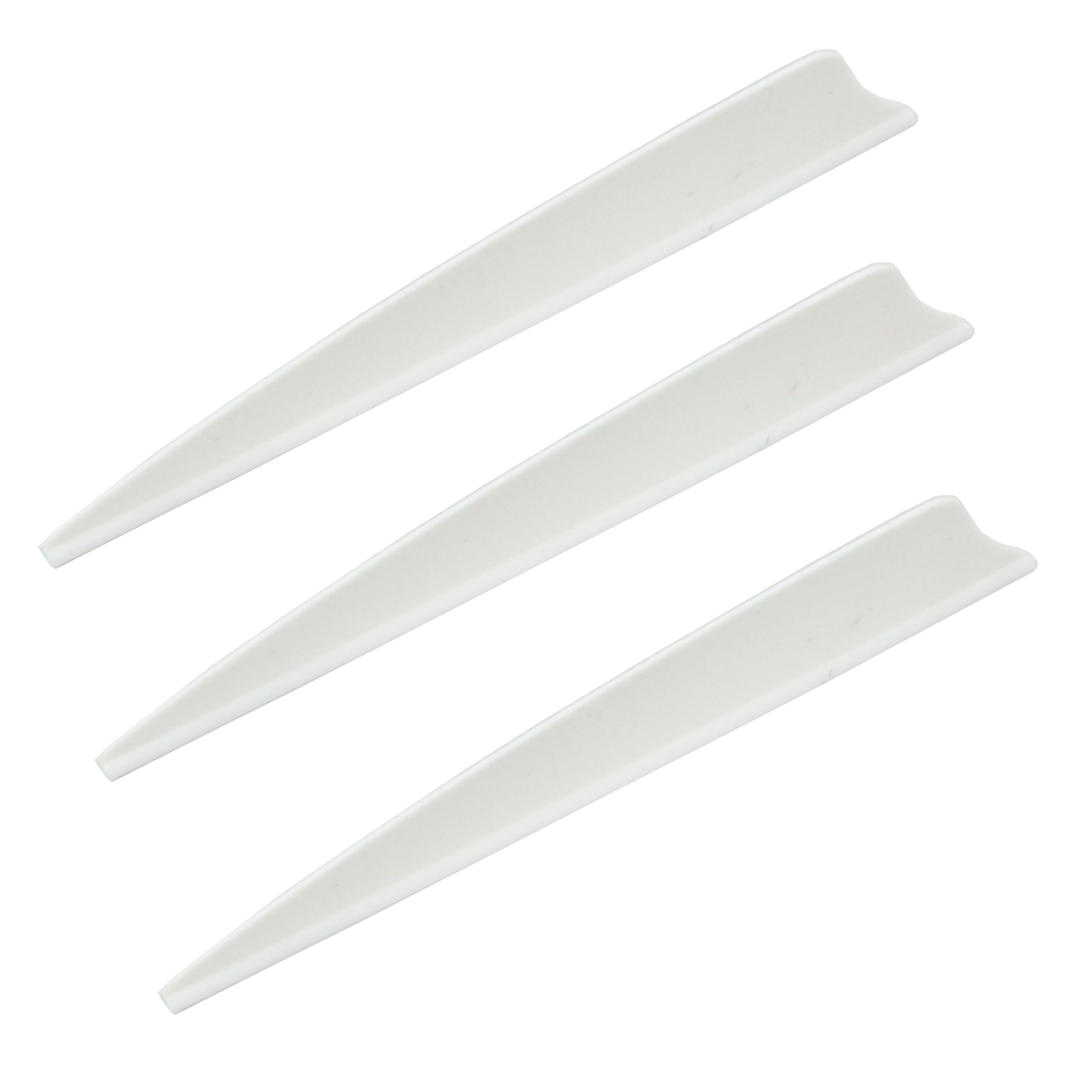 UP100 100pcs 5 Inch Shield-Shape Archery Arrows Vanes Fletches Plastic TPU Fletching for Hunting Targeting Arrow White