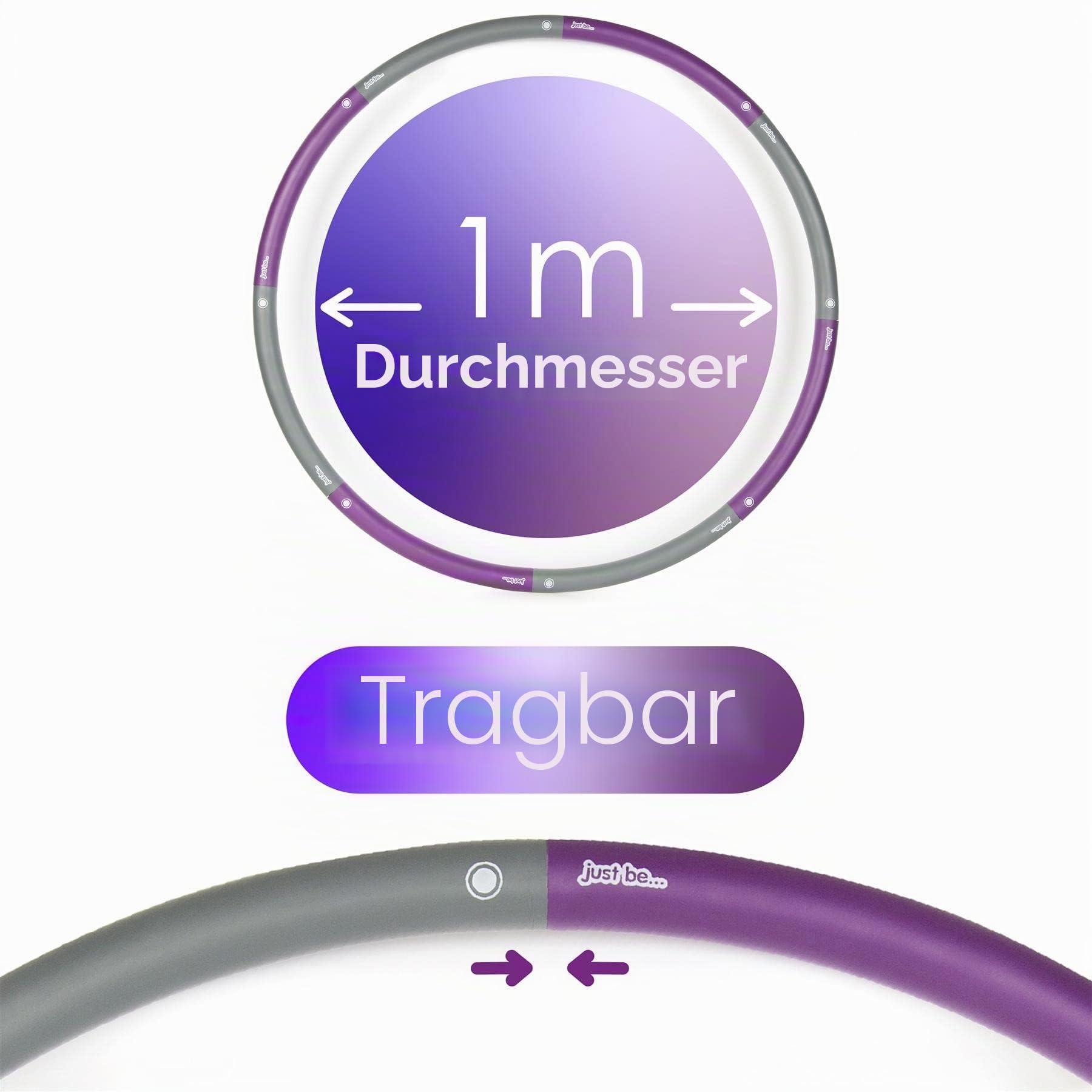 Hula Hoop Reifen Erwachsene Abnehmen - Sportgeräte Fitness Zuhause Oder Fitnessstudio - Hoola Hoop mit Abnehmbaren Segmenten Von just be…