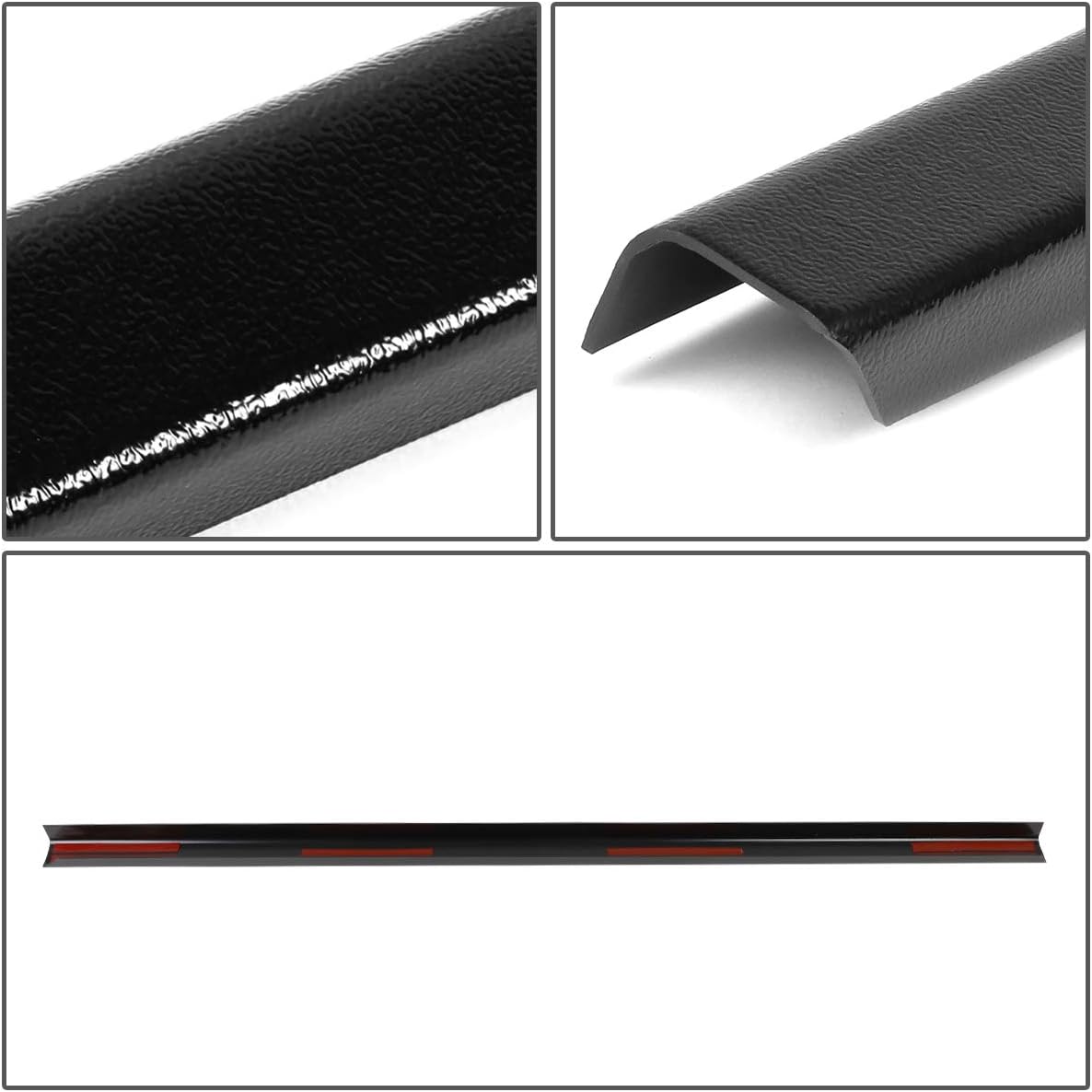 Auto Dynasty Truck Bed End Rear Tail Gate Cap Molding Trim Compatible with Toyota Tacoma 95-04