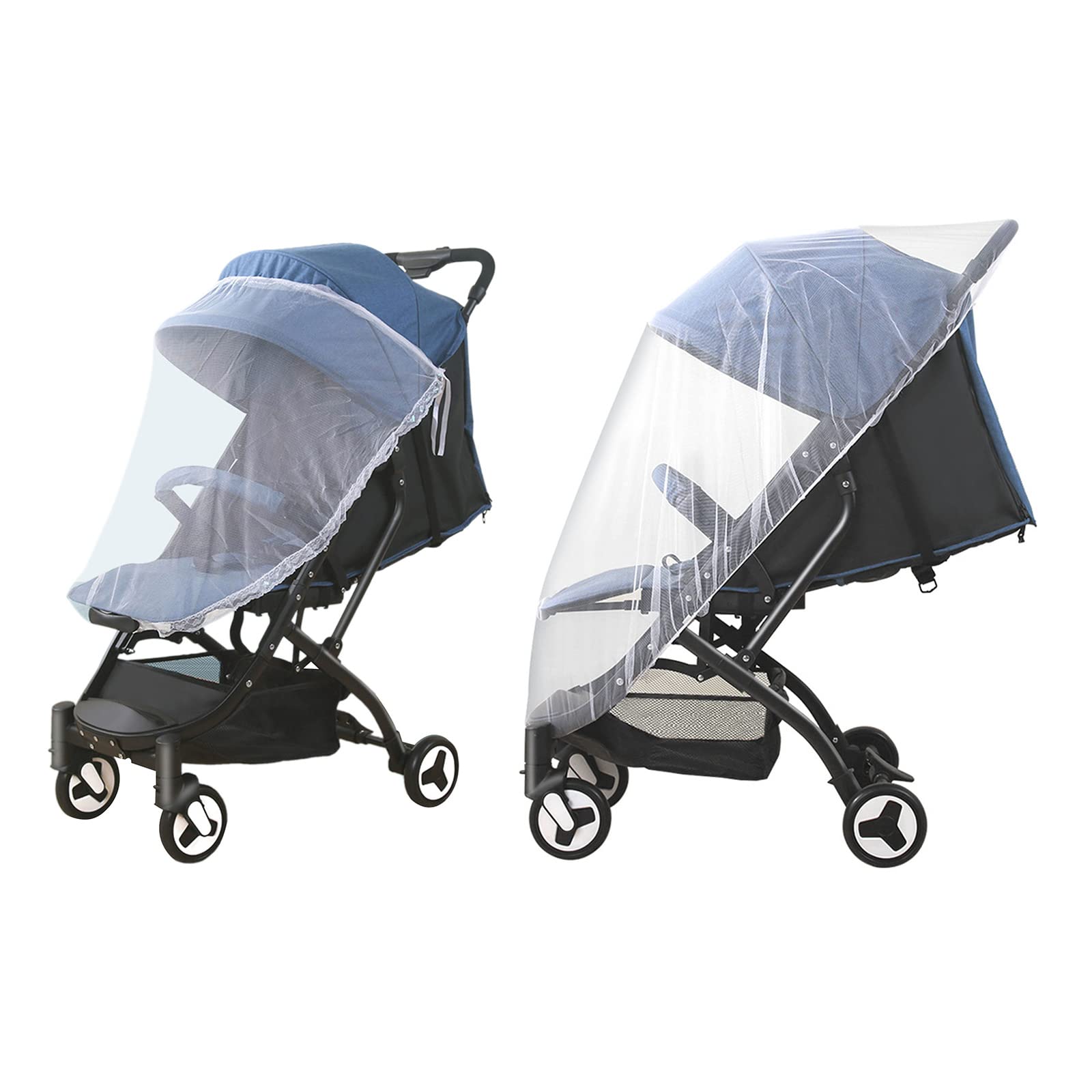 QIIIMSLSS New Improved Stroller Net Protective Net for Pushchairs and Bassinets