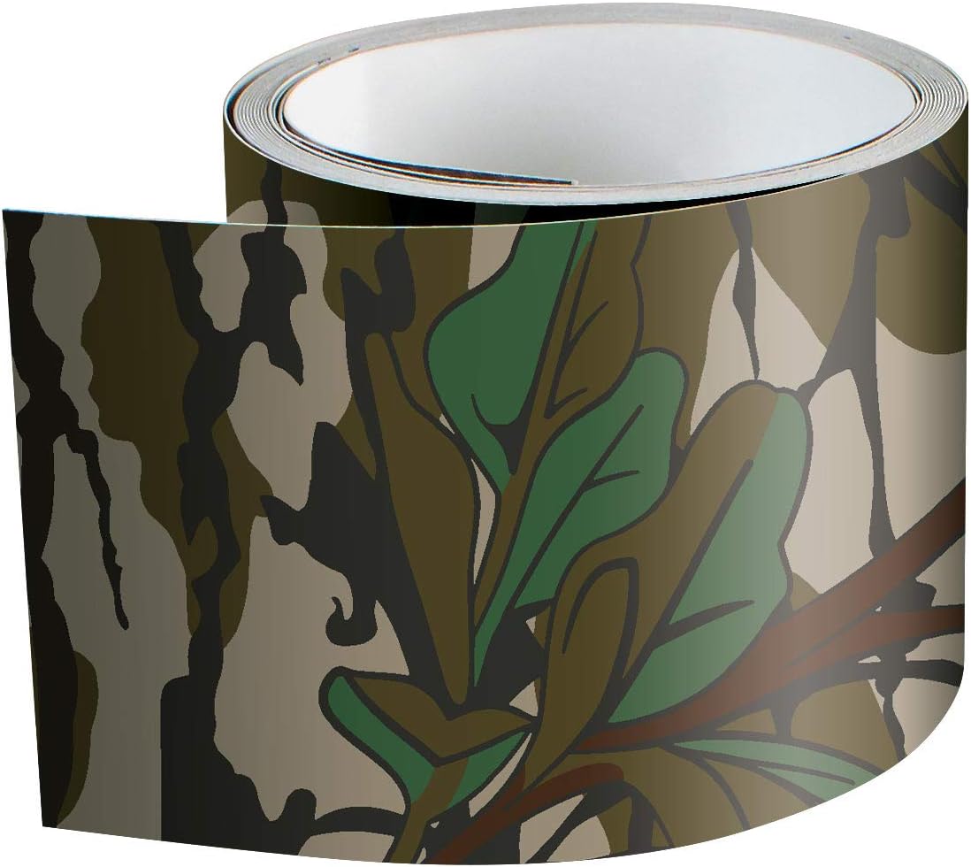 Mossy Oak Graphics 2" x 7' Camouflage Tape Roll Greenleaf - Camo Vinyl with a Matte Finish - Ideal for Covering Guns, Bows, Cameras, and Other Hunting Accessories : Sports & Outdoors