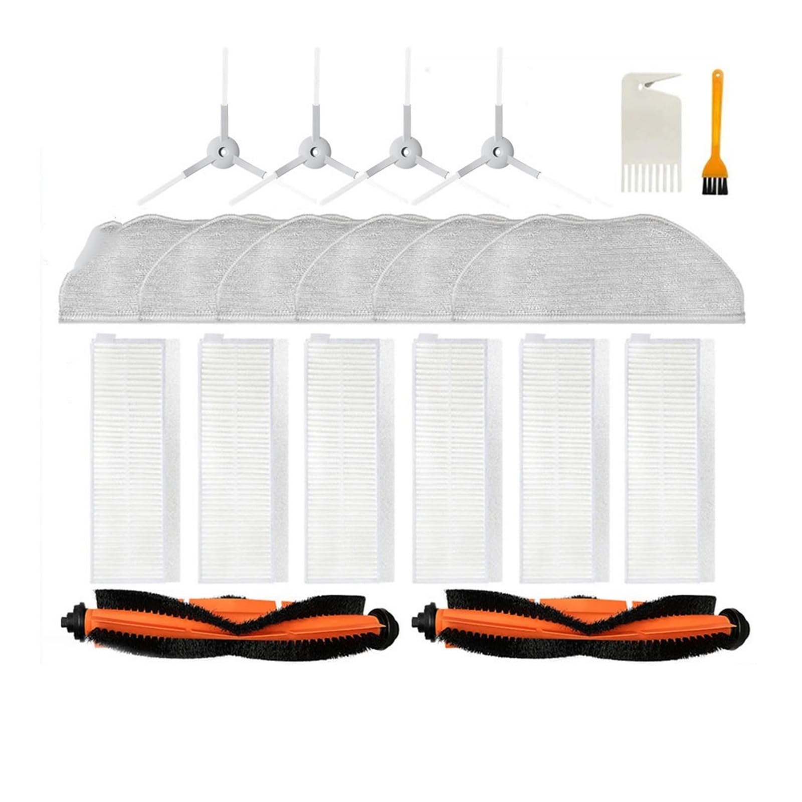 Compatible con Xiaomi Viomi V3 Max Robot aspirador cepillo lateral principal filtro Hepa fregona trapo repuestos accesorios V-RVCLM27B(Set 2)