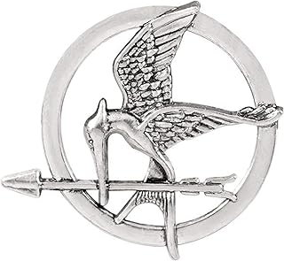 The Hunger Games Movie Mockingjay Prop Rep Pin (Silver)