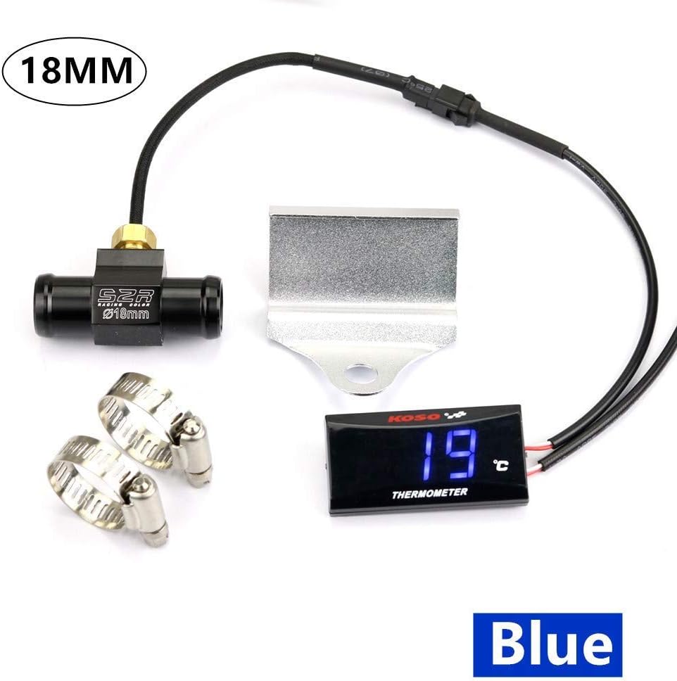 JIEWEI Premium Quality Termómetro de Motocicleta Instrumentos Temp TEMPERATORIO Temperatura Digital MEGURO DE Pantalla Digital para KYMC0 AK550 Xmax 300 TMAX 530 para estrenar