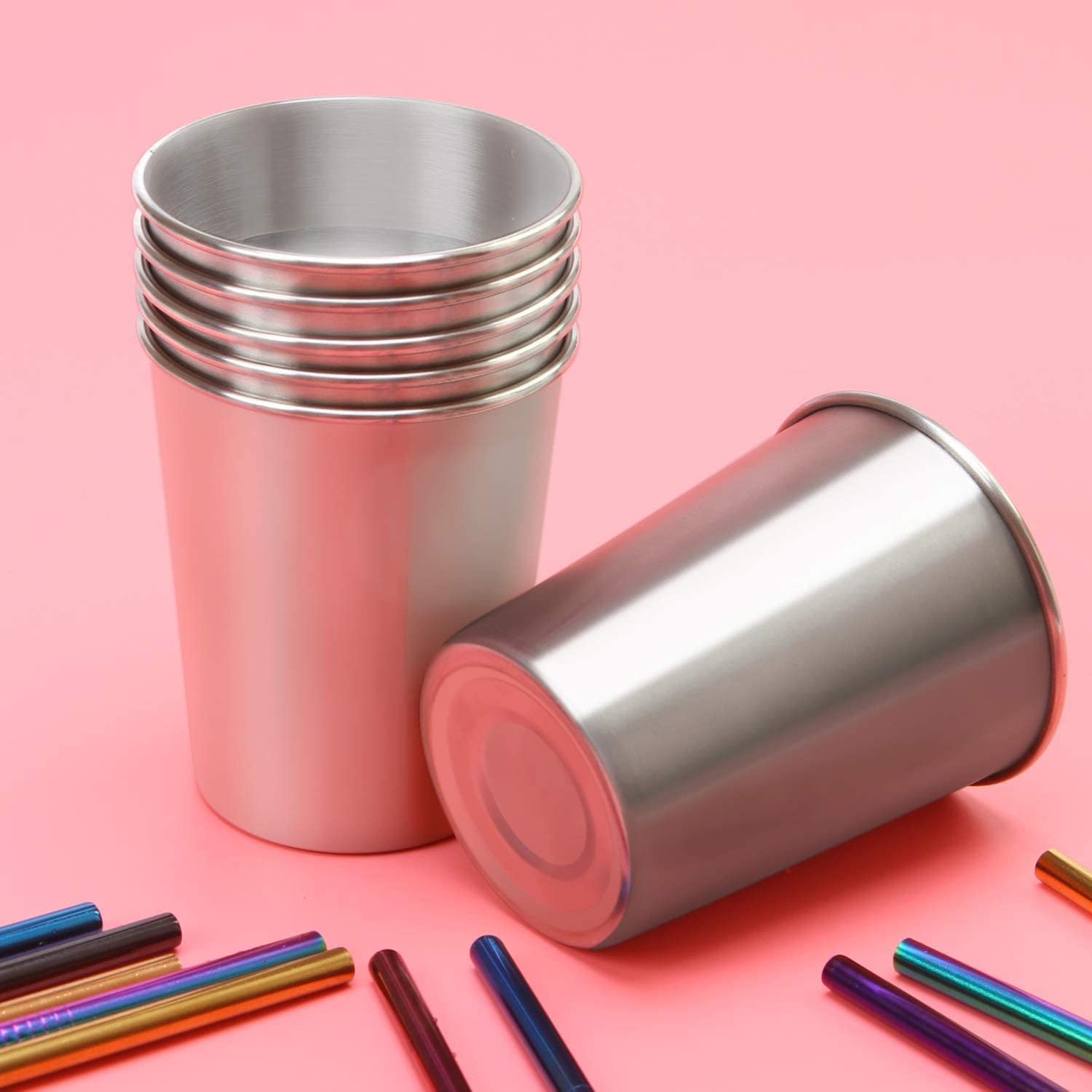 IMIKEYA Lot De 2 Gobelets En Acier Inoxydable 600 Ml