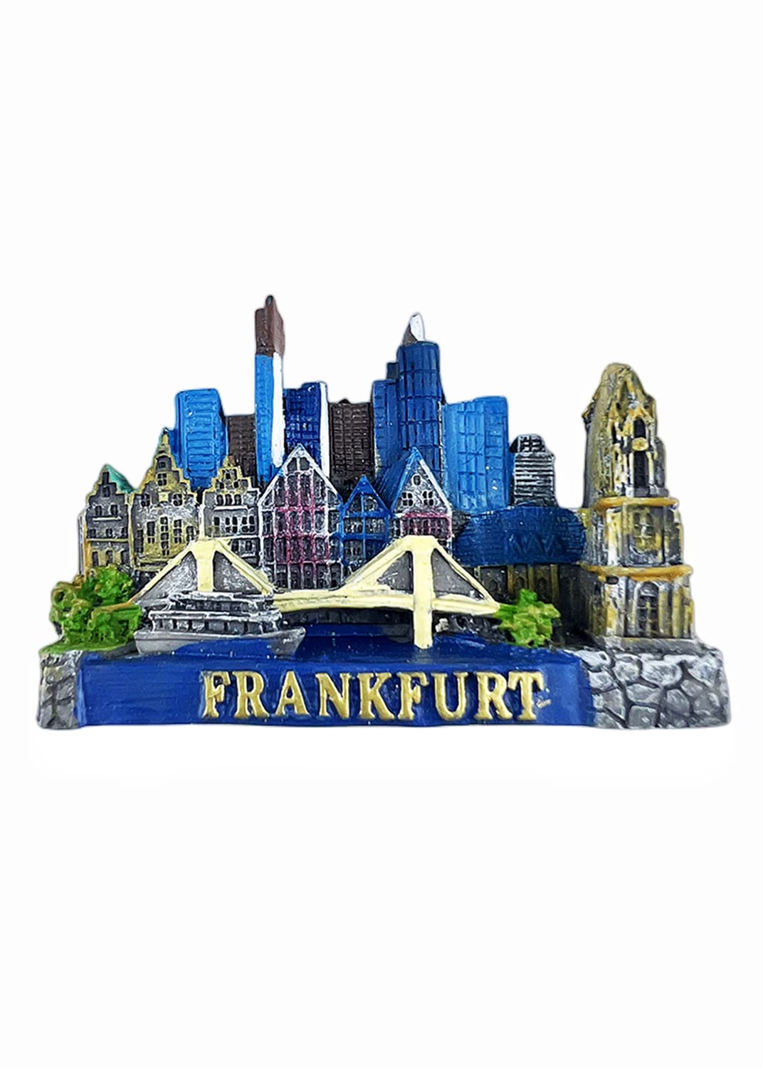 Frankfurt Alemania - Imán Para Nevera, Recuerdo Turístico