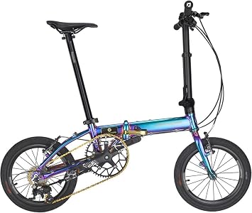 16 Inches Mountain Bike Bicycle Folding Bike Comfortable Chair, Anti-slip And Wear Resistant Tires, High Carbon Steel Frame C,16inch