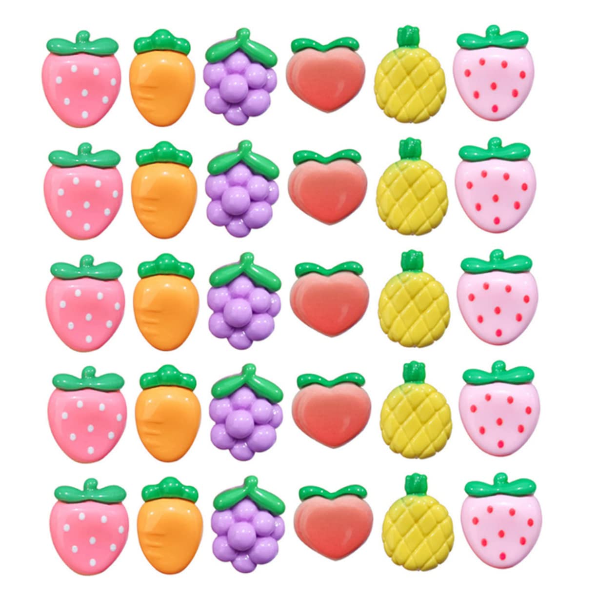 HOMSFOU 4 Sätze Obst Pin Pin Karte Bunte Karten Reißnägel Reißnägel Für Pinnwände Reißnägel Und Reißnägel Reißnägel Zum Aufhängen Von Karten Reißnägeln Dekorative Reißnägel 30 Stück * 4