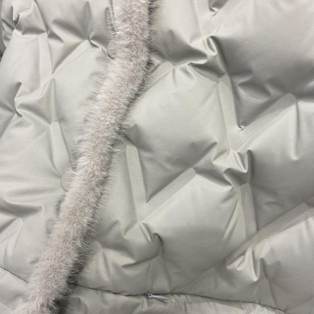 BROLEO Chaqueta Acolchada para Mujer,Chaqueta De Plumón con Cuello Alto De Piel Sintética Corta,Ligera Y Cálida,Ropa De Abrigo con Bolsillo,Chaqueta Aislante,Trabajo Al Aire Libre,Regalos para Damas