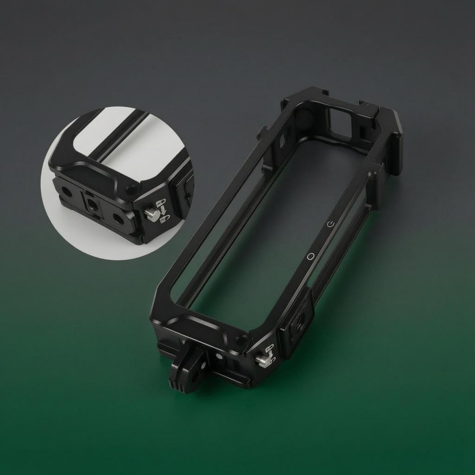 Cadre de Protection pour Caméra 360 Cage Support Boîtier Châssis Rectangulaire Ouvert Laissant l'Optique Dégagée et Montages Flexibles Adapté au, Basique