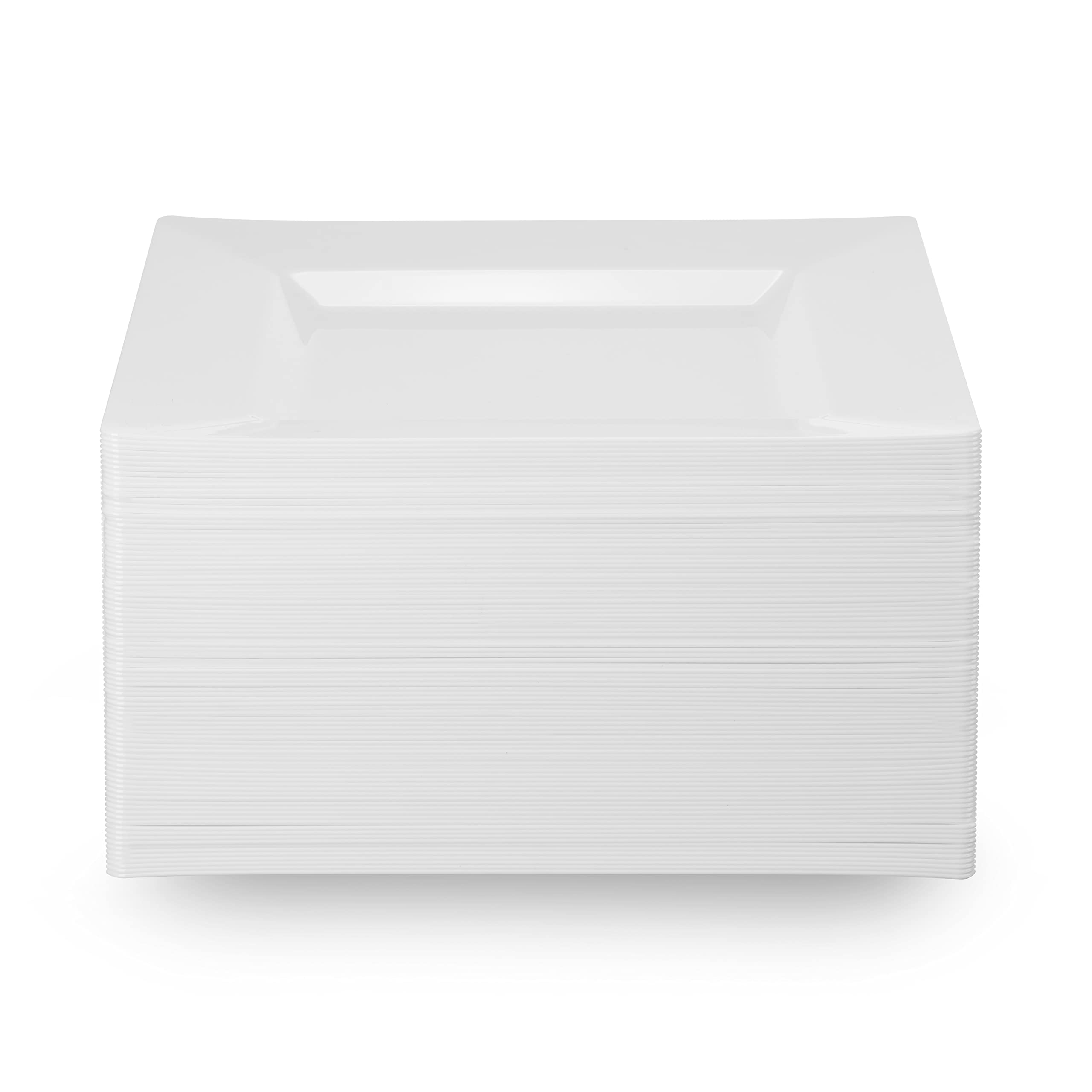 60 White Disposable Plates - Dinner & Appetizer Set -8