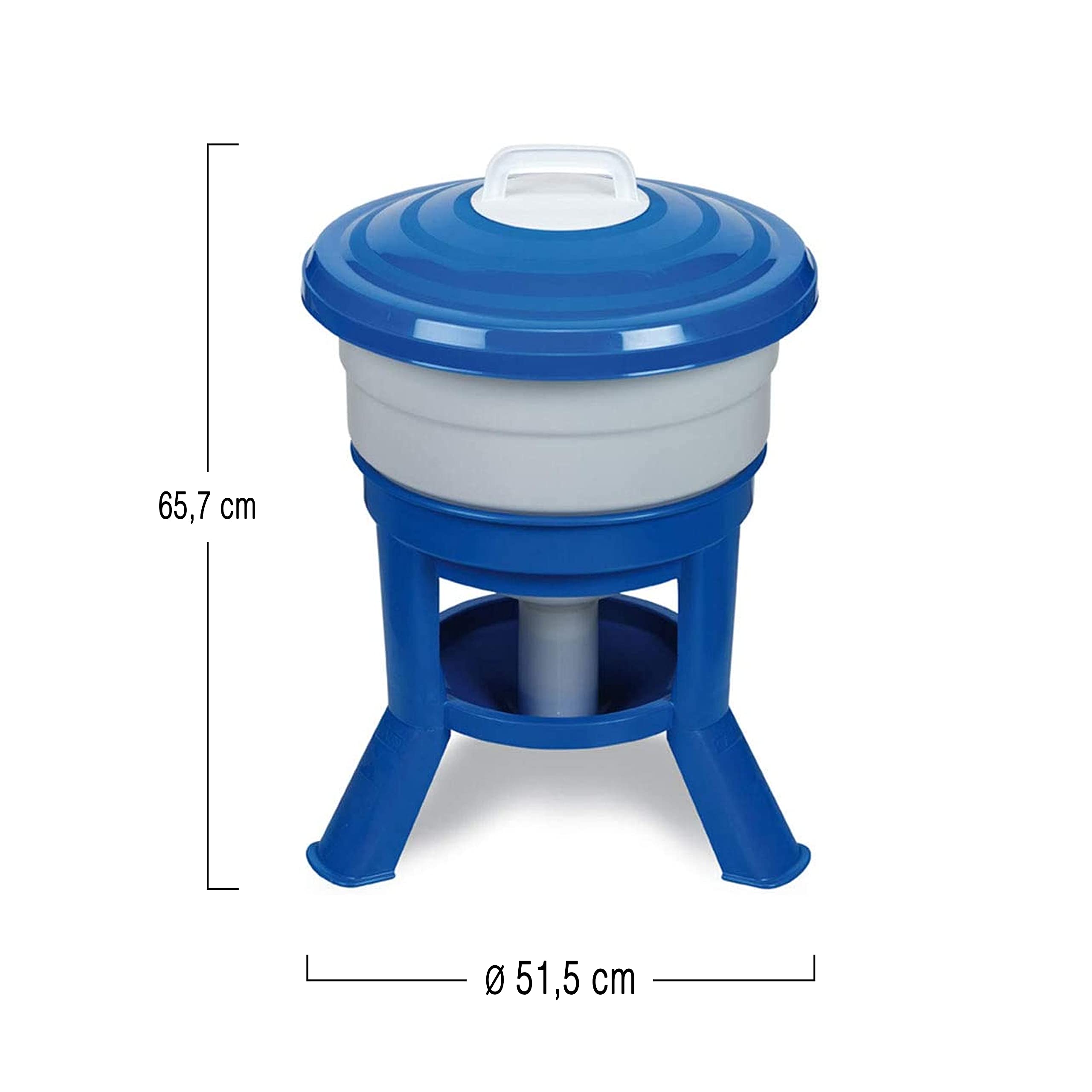Bebedero Sifón Premium para Aves de Corral (30L) - Bebedero con Patas para Gallinas - Mantiene el Agua Limpia - Gran Capacidad