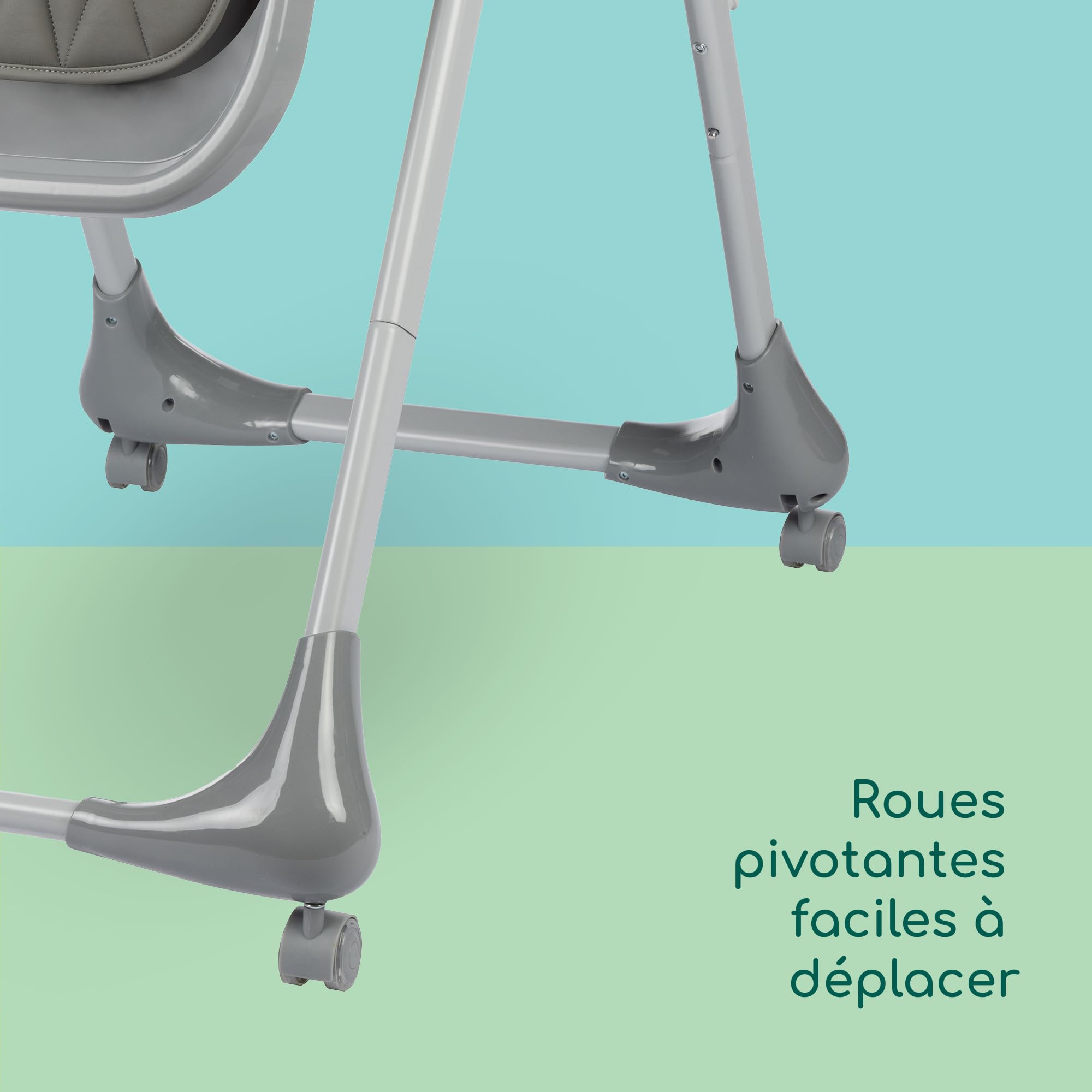 Chaise haute Bebeconfort Olea réglable 9 positions hauteur 3 inclinaison 0-3 ans 15 kg Tinted Grey