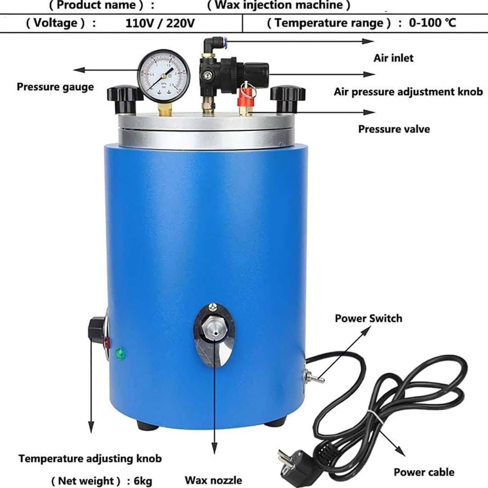 Macchina Per Incastonatura Pietre Micro Cera - Set Termovuoto Per Gioielli - Foto 5
