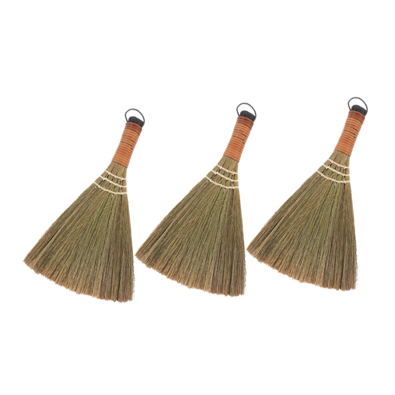 GRIRIW Manual Floor Sweeper Broom Short Handle Brush for House Small Hand Broom for Indoor Cleaning Outdoor Sweeping
