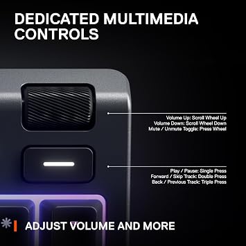 SteelSeries Apex 3 RGB Gaming Keyboard 10-Zone RGB Illumination IP32 Water Resistant Premium Magnetic Wrist Rest (Whisper Quiet Gaming Switch)