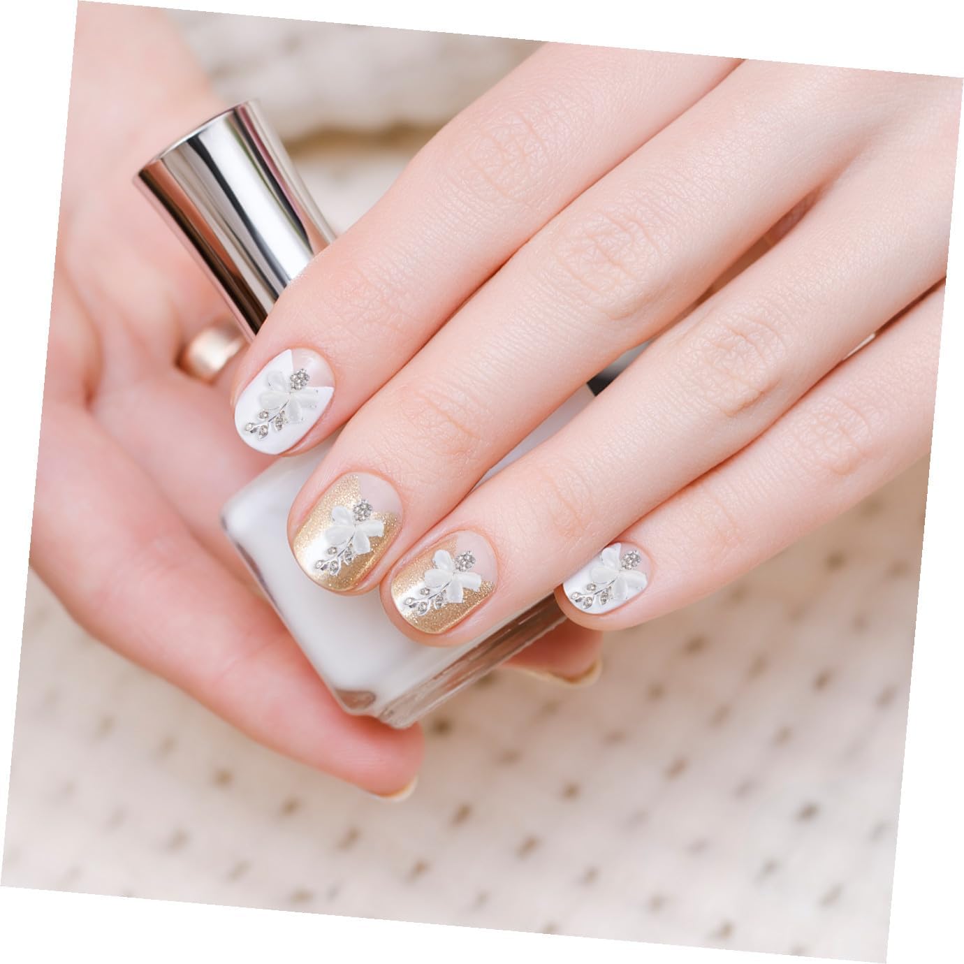 Nail Art Decor 10Pcs Alloy Crystal Rhinestones for DIY Manicure