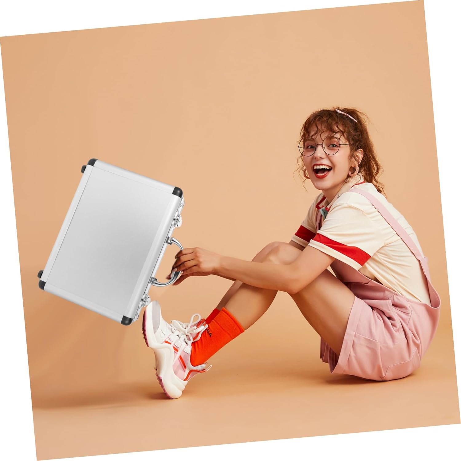 Generic アルミ製ハンドヘルドツール収納ボックス 12.5x9x4.3インチ &ndash; ロック付き耐荷性ケース 旅行や職人作業に適し