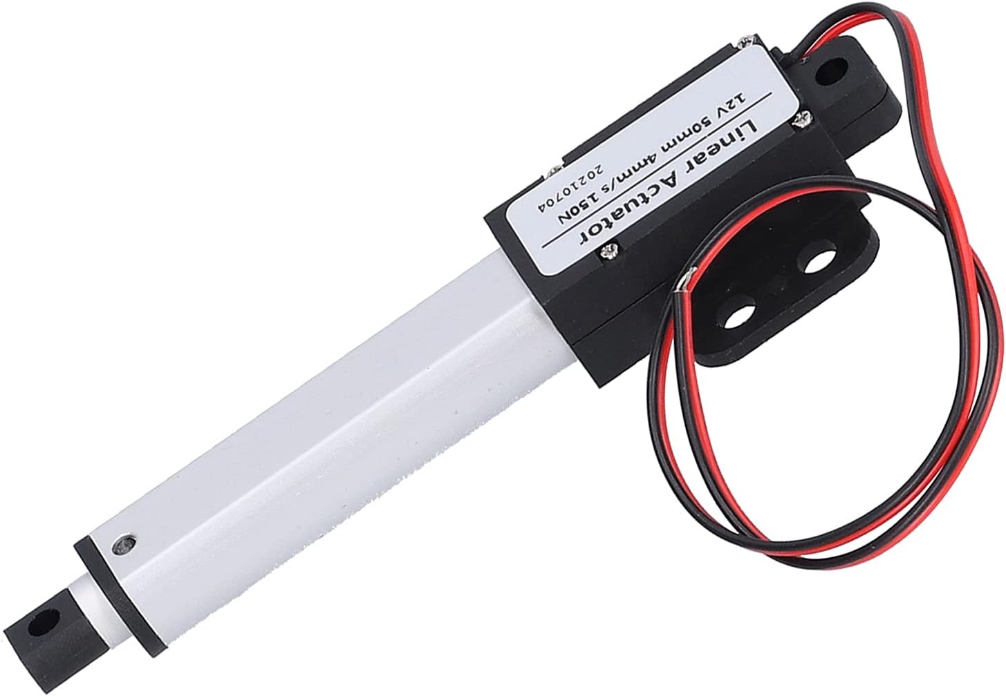 Actuador Lineal, Protección contra Cortocircuitos 12v DC Motor de Actuador Lineal de bajo Ruido Mini con Soporte de Montaje para Uso Médico para el Hogar para Automotriz(Carrera 50mm-4mm / s-150N)