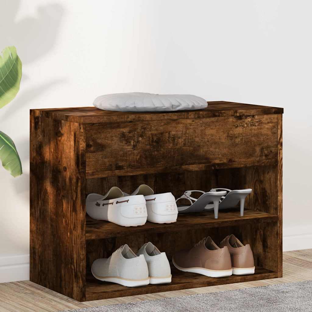 Ławka na buty 60 x 30 x 45 cm, drewno kompozytowe
