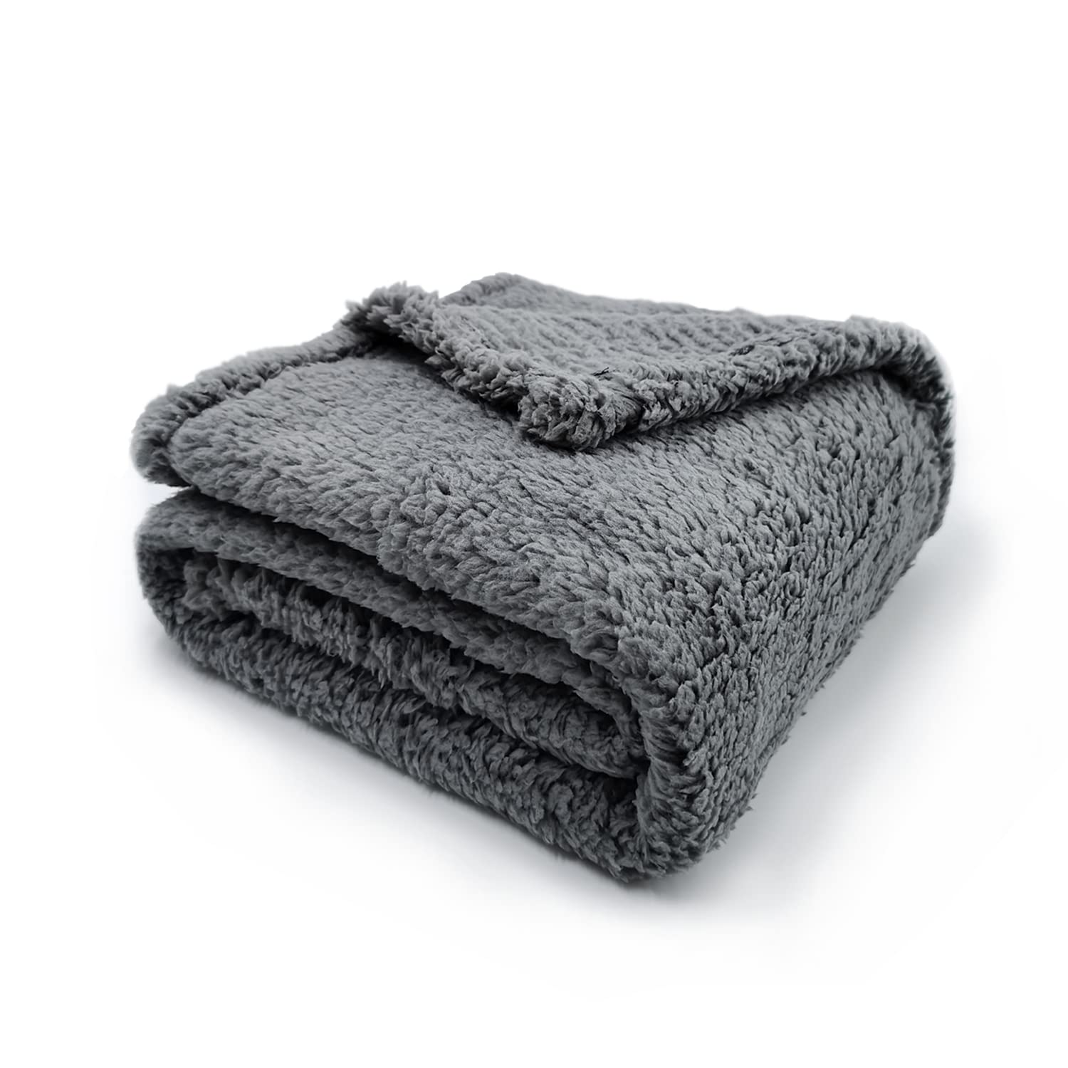 CHMMY Pluizig hondendeken, zachte kattendeken, fleecedeken, wasbaar dek voor huisdieren, honden, katten, puppy's, zachte warme mat voor huisdieren, honden, katten, puppy's (grijs XL: 100 x 120 cm