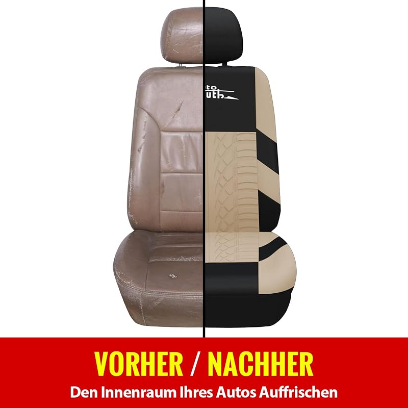 AUTOYOUTH Univerzális Autóülés Huzat Komplett Szett Beige Ülésprotektálás - Full set, beige