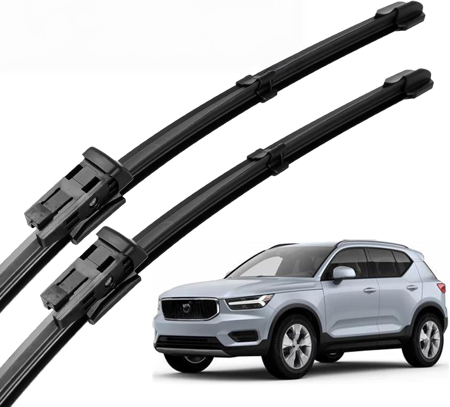 nwsplmy Front Windscreen Wiper for Volvo XC40 2017-2026 24"+20", Silent All-Season Replacement Blades Streak-Free Easy Install