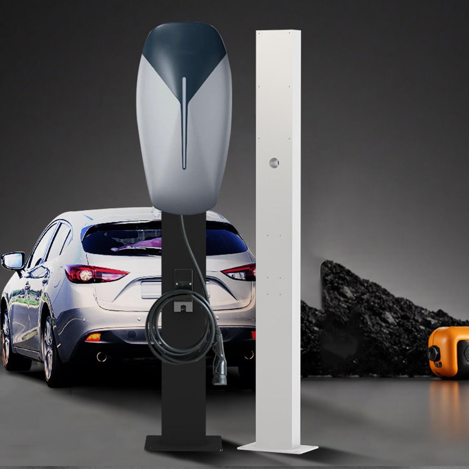Stazione di ricarica EV, caricatore a piedistallo impermeabile per veicoli di nuova energia, colonna di ricarica indipendente per compatibilità universale