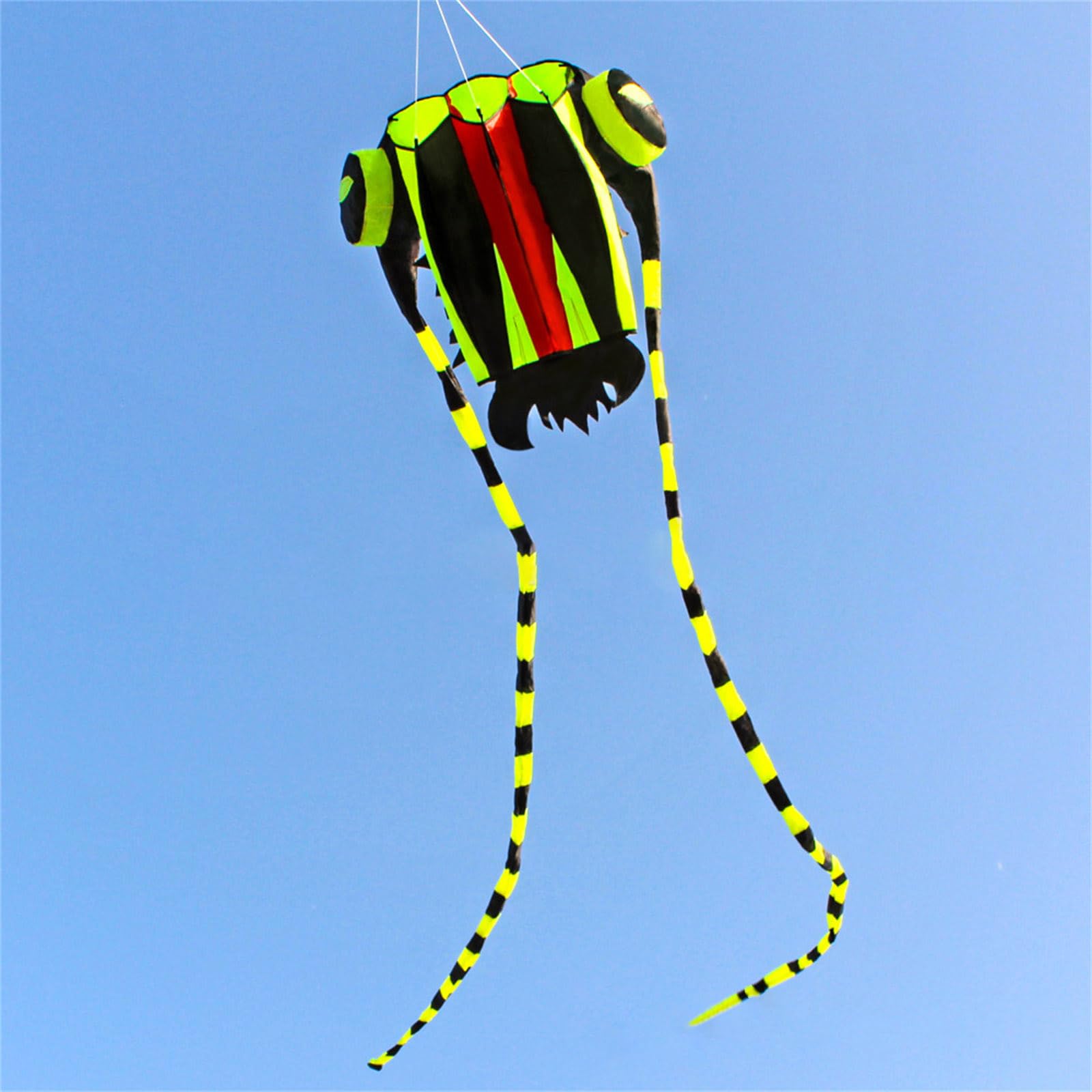 Cerf Volant En Forme Pieuvre Cerf-Volant Pieuvre Enfant - 50m De Cordon