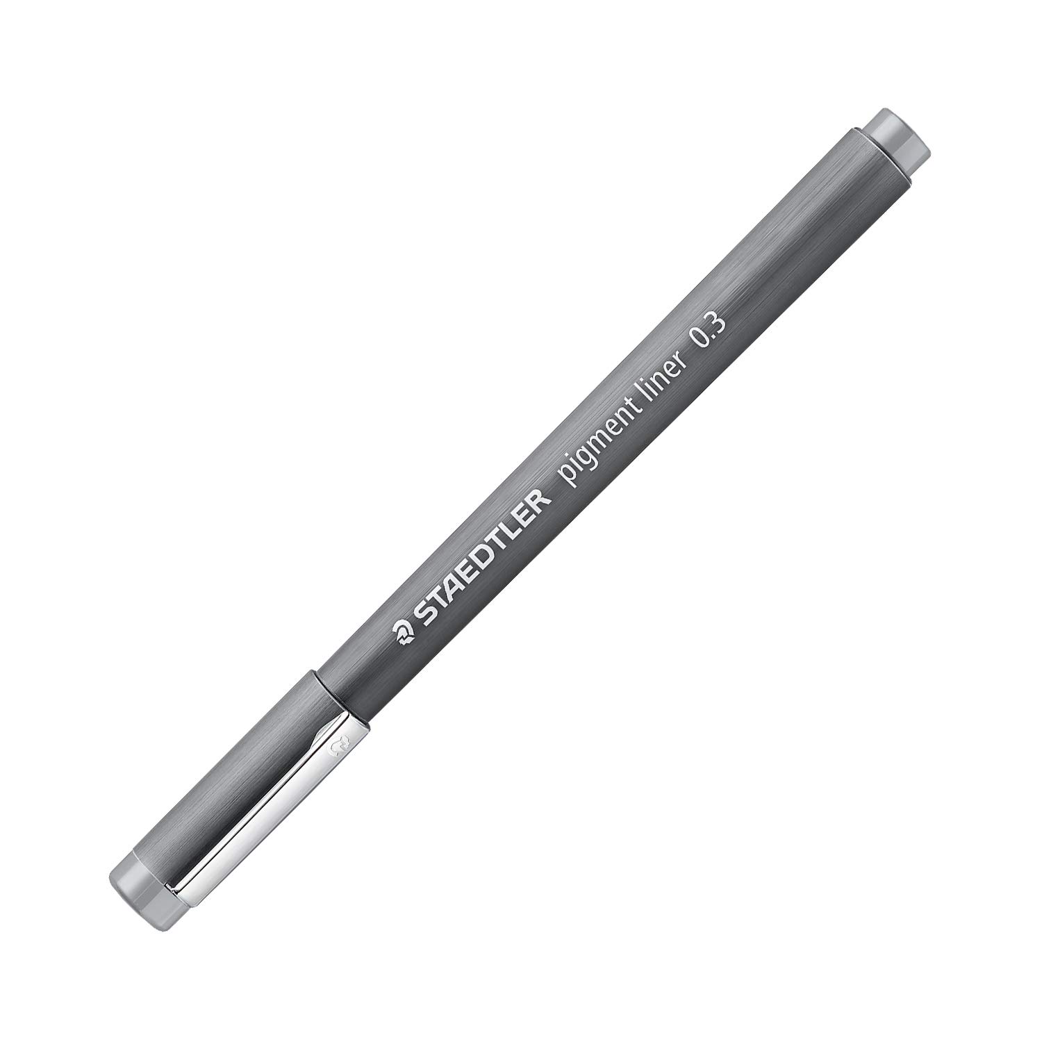 STAEDTLER308 03-82 Water-Based Pen, Pigment Liner, Gray, 0.01 inches (0.3 mm), 10 Pieces