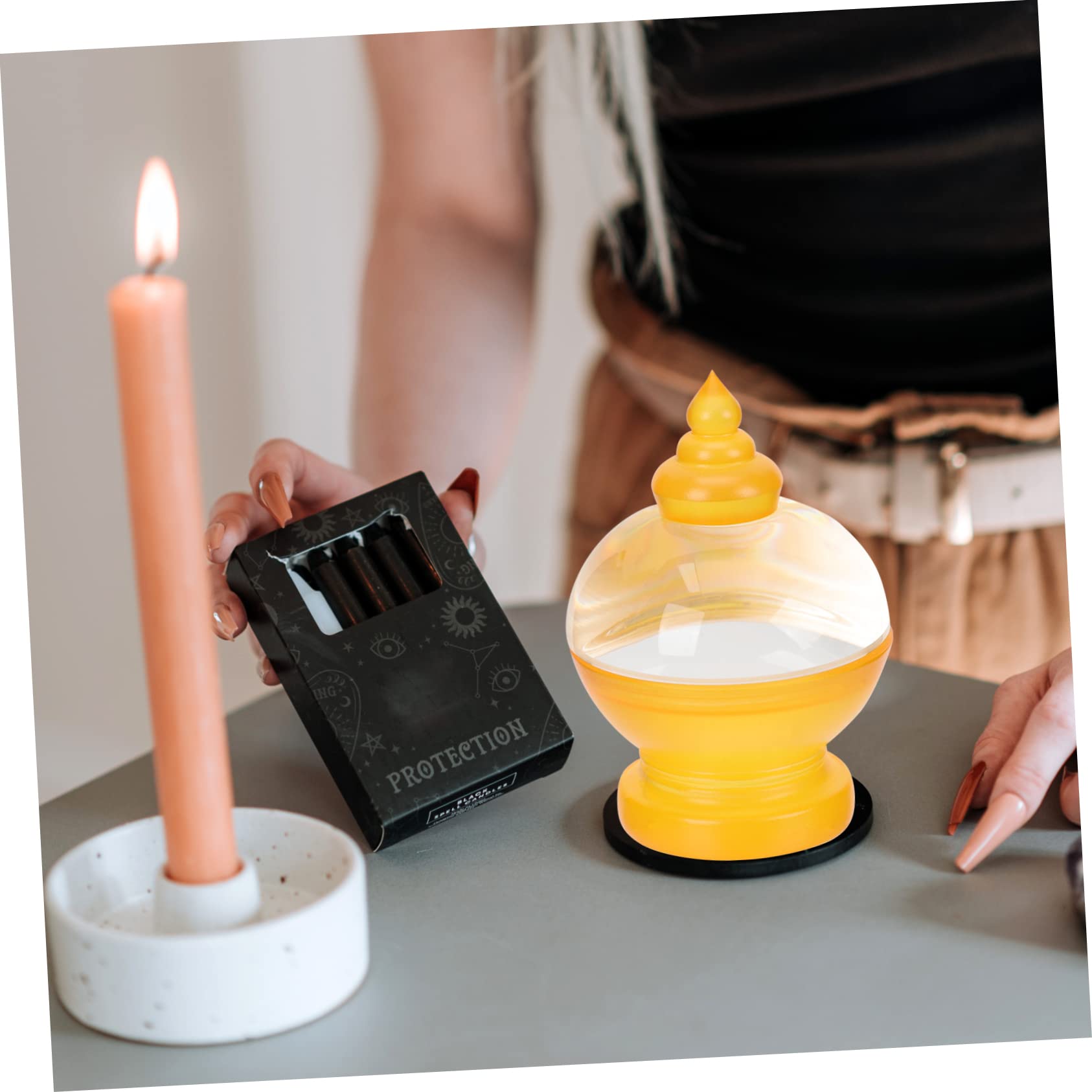 Alipis 5stücke Acrylic Buddha Stupa Ornament Dekorative Buddhistische Statue Für Tempel Und Wohnkultur Langlebig Stabil Und Elegantes Design Für Tischdekoration
