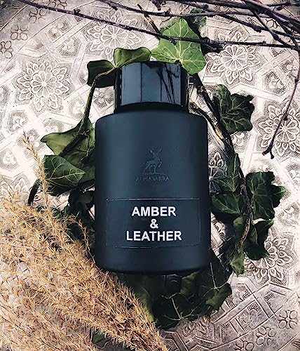 Maison Alhambra,Ámbar Y Cuero 100Ml Eau De Arabian Parfum Picante Y Floral Fragante Para Hombres #TOP4