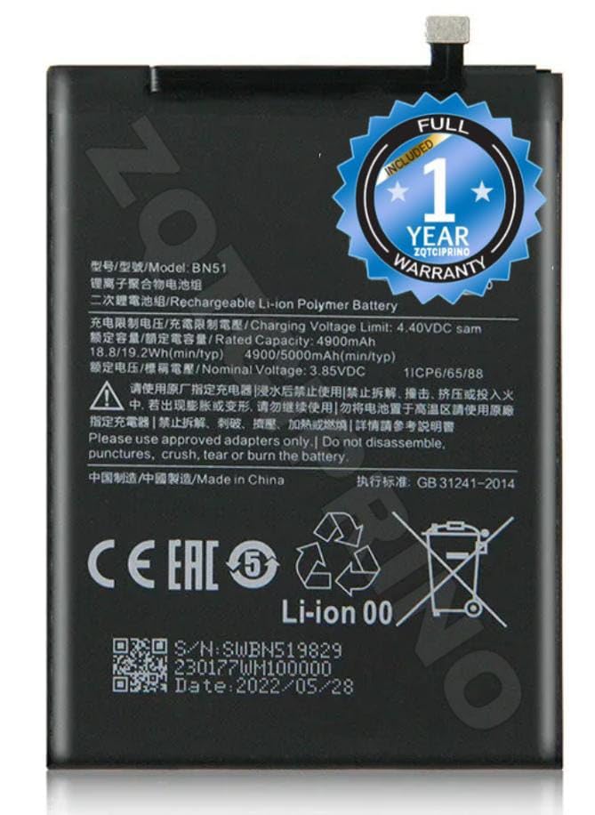 ZQTCIPRINO® Original BN51 Battery for Redmi 8 /8A Dual/8A
