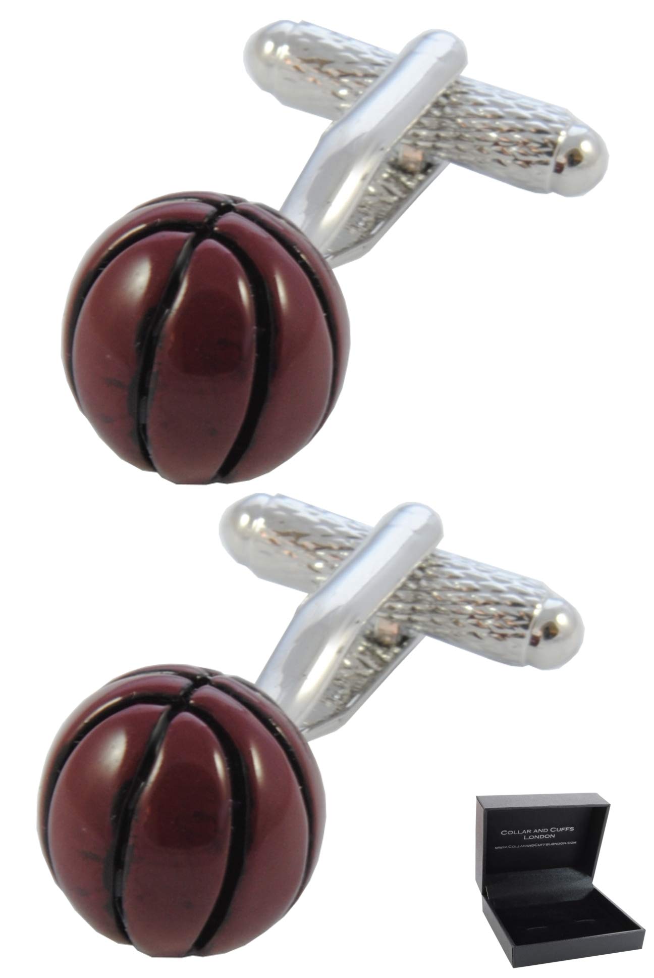 Collar and Cuffs London - Premium Cufflinks with Gift Box - Designer Cufflinks for Men - Solid Brass - Team Sports