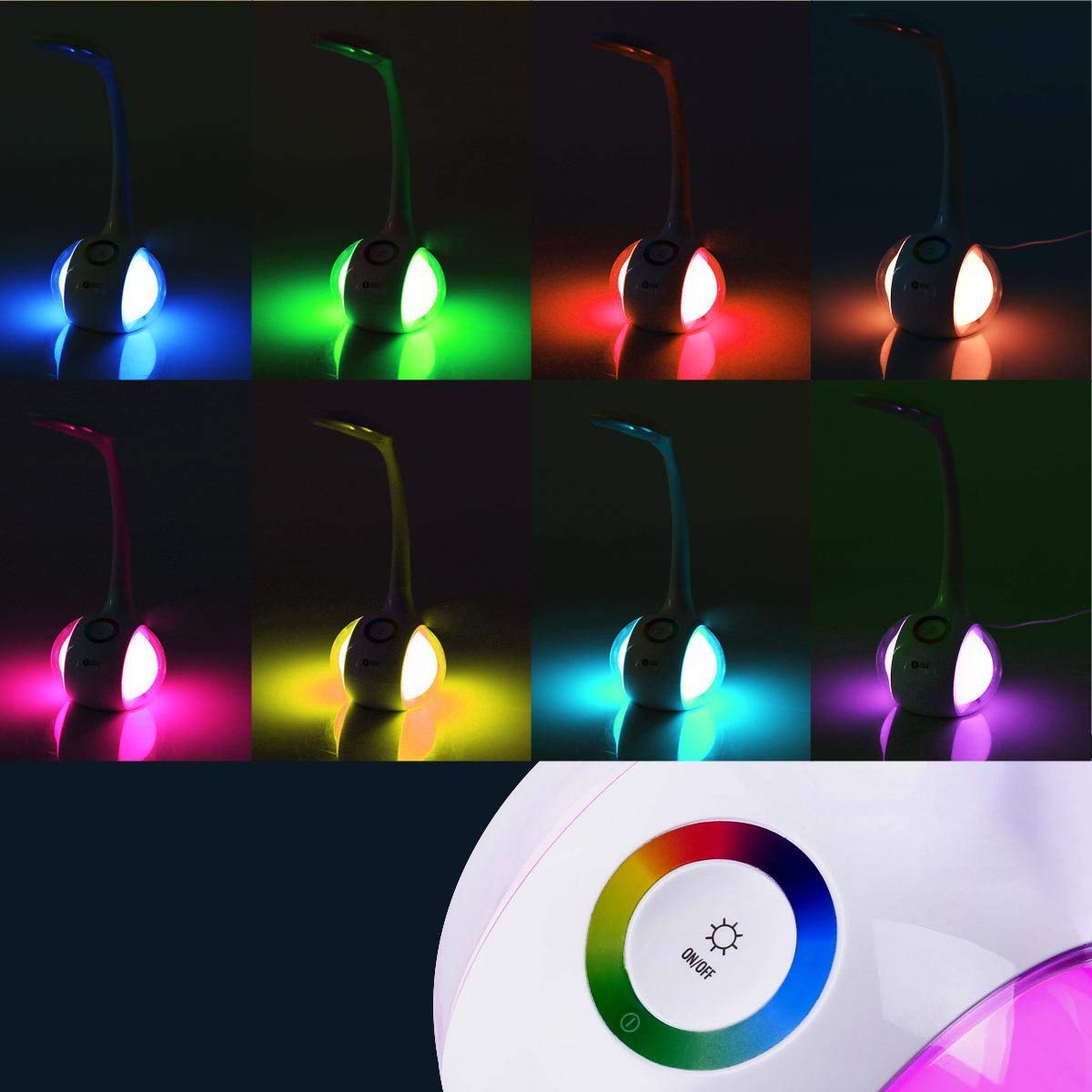 Led Schreibtischlampe Mit Nachtlichtfunktion Platinet Pdl20 7W 260 Lm 6000 K Kühles Licht - Weiß