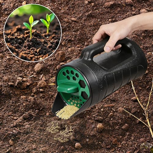 Distribuidor manual ajustable para semillas y fertilizante miniatura 6