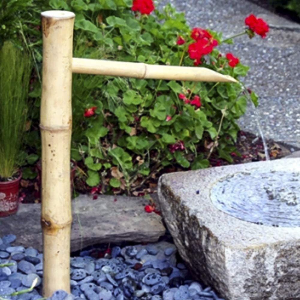 Kit Fontana Di Bambù Fontana Di Bambù Fontana Da Giardino Giapponese Cascata Beccuccio per Fontana All'aperto 100% Fatto A Mano