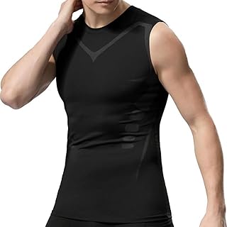 compressão para homens | Body Shaper Colete Regata Compressão Homens Barriga Colete | Camisas sem manga com controle barriga para esportes ginástica Jmedic