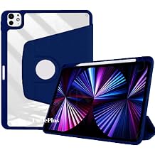 Apple iPad Pro 11 1. 2. Nesil ile uyumlu K l f Termik Kalem B lmeli D nebilen Standl  Case Smart A2228-30-31 A2068-13 A1980-34-79 Lacivert
