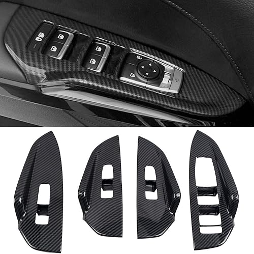 Miniatura 8 de ITrims Para Kia K5 Optima 2020 2021 2022 Kit de accesorios de coche interior cubierta adornos piezas de decoración 12 piezas ABS fibra de carbono