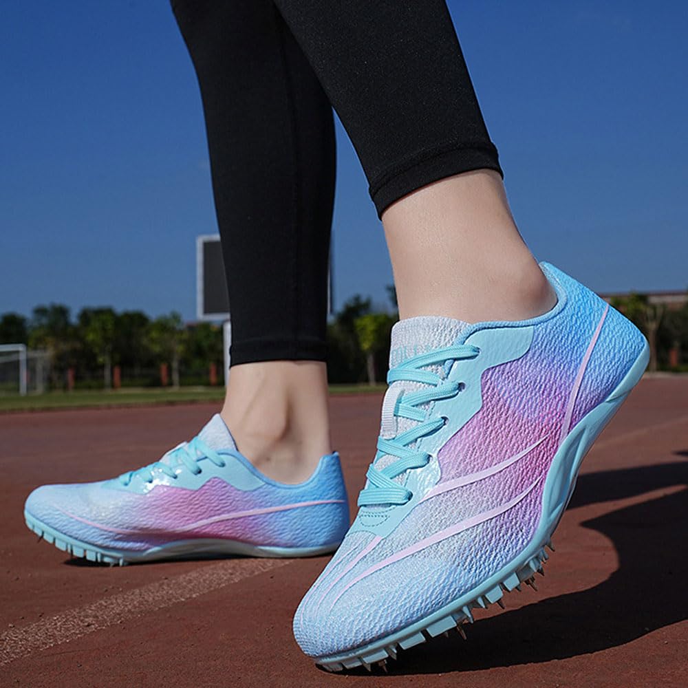 Sportowe buty do biegania Kolce Buty Męskie Damskie oddychające 8 Nails Lekkoatletyka Trampki antypoślizgowe Buty treningowe Sprint Wyścigi na torze Kolce Jump Sneaker Profesjonalne konkursowe,35-45EU