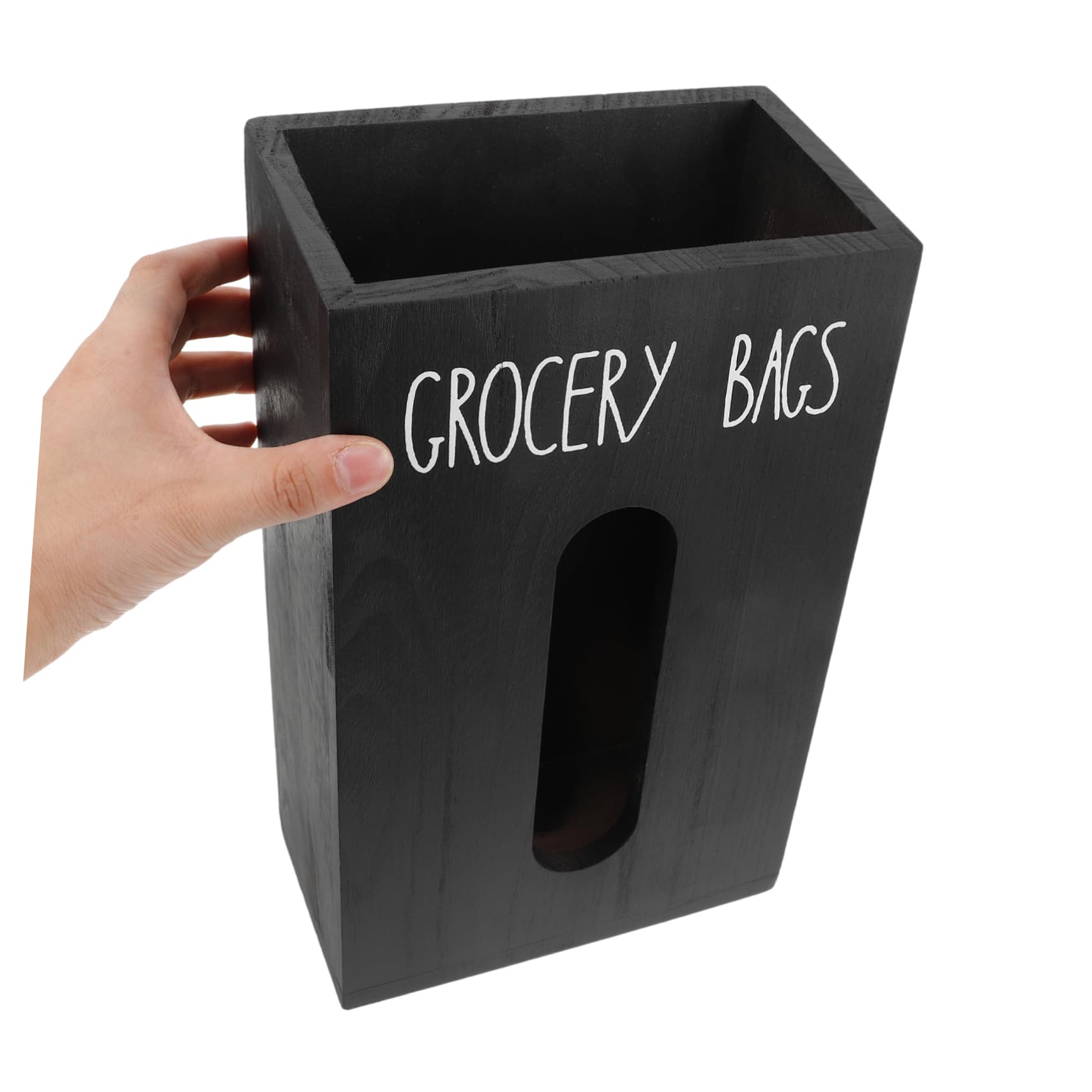 Caja De Almacenamiento para Bolsas De Basura Organizador De Bolsas De Supermercado De Madera Dispensador De Rústico