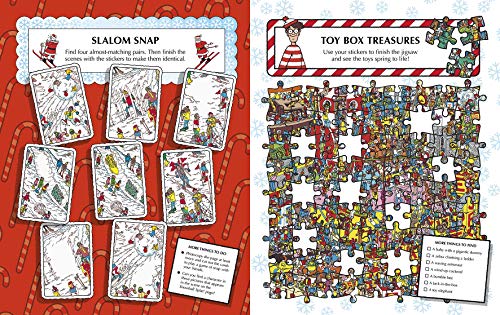 Where's Wally? Santa Spectacular Sticker Activity Book: A Christmas sticker book from the iconic search-and-find series full of activities, puzzles and mazes - the perfect festive gift for ages 5-9