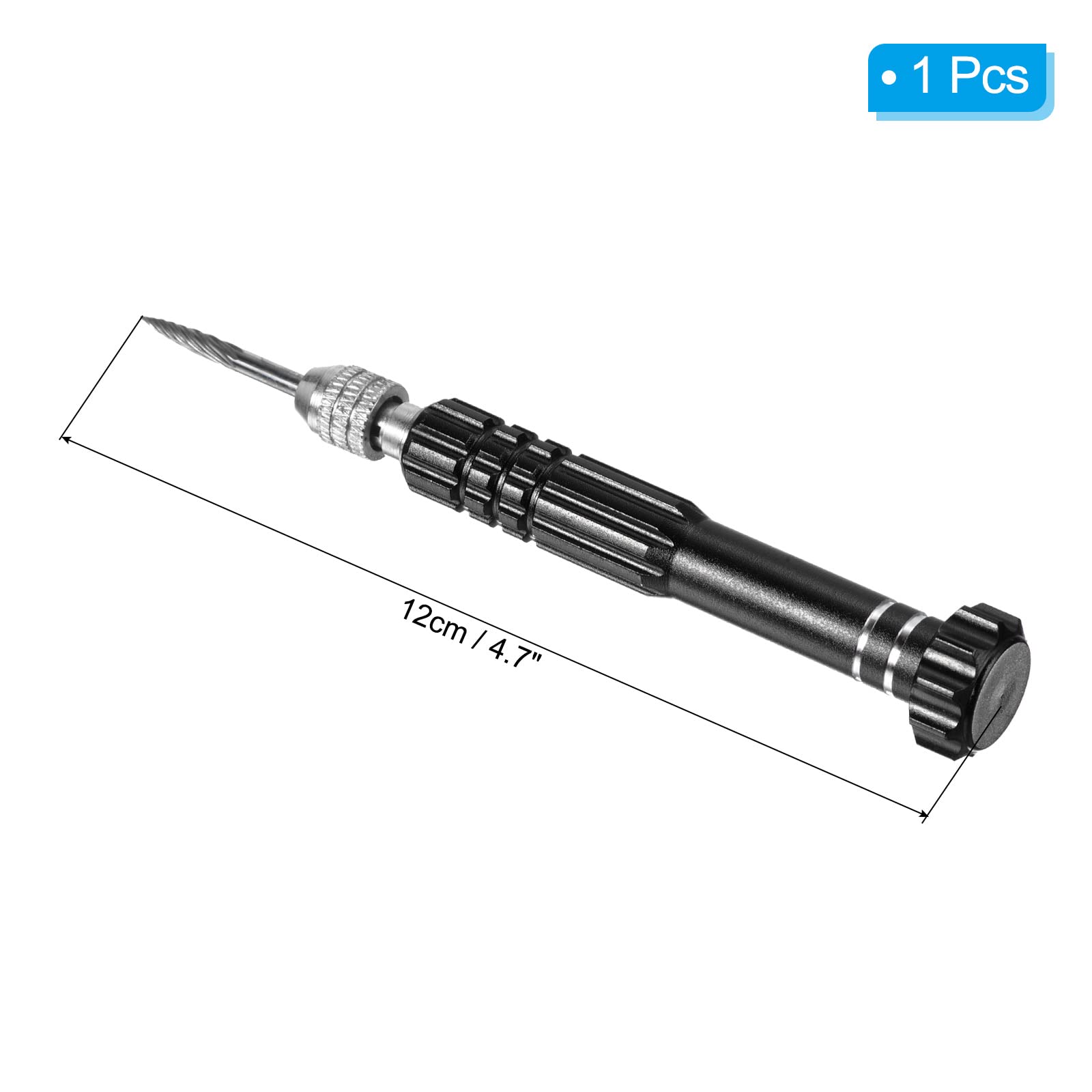 PATIKIL Badminton Grommet Remover, Stainless Steel Racquet Eyelets Nail Cone Badminton Racket Tool Accessory, Black