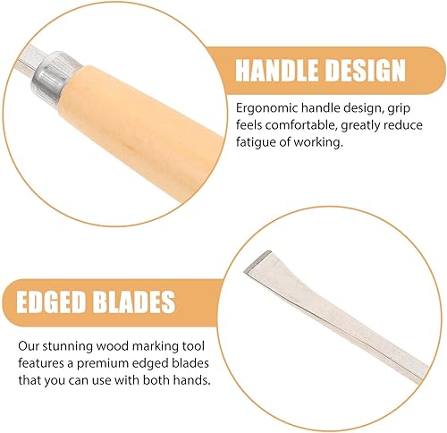 Miniatura 8 de VILLCASE 6 Uds. Herramienta de tallado Gravers para grabado de metal, joyeros, herramientas de grabador, herramienta de grabador para carpintería de